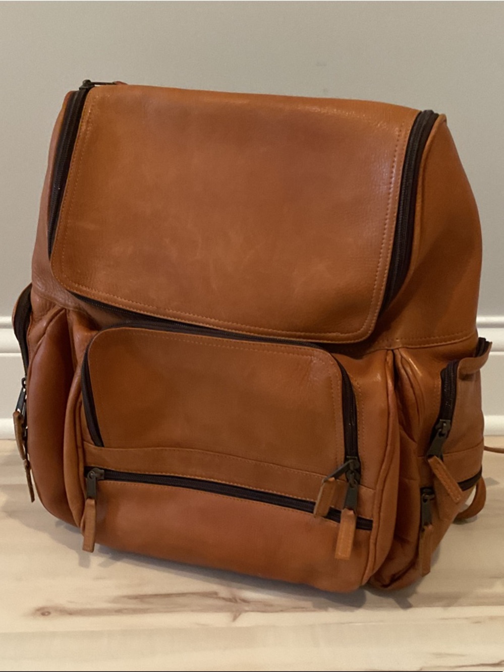 latico Leather Backpack in Cognac